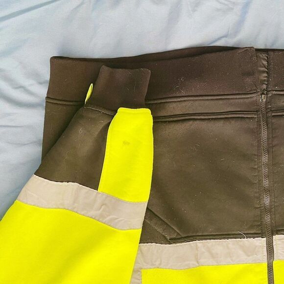 Visability Enhanced Apparel High Visability Jacket Removable Hood Big & Tall 6X - Picture 5 of 8